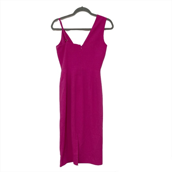 Dress the Population Erika Midi Dress Bright Fuchsia Size XS NWT - Picture 3 of 15